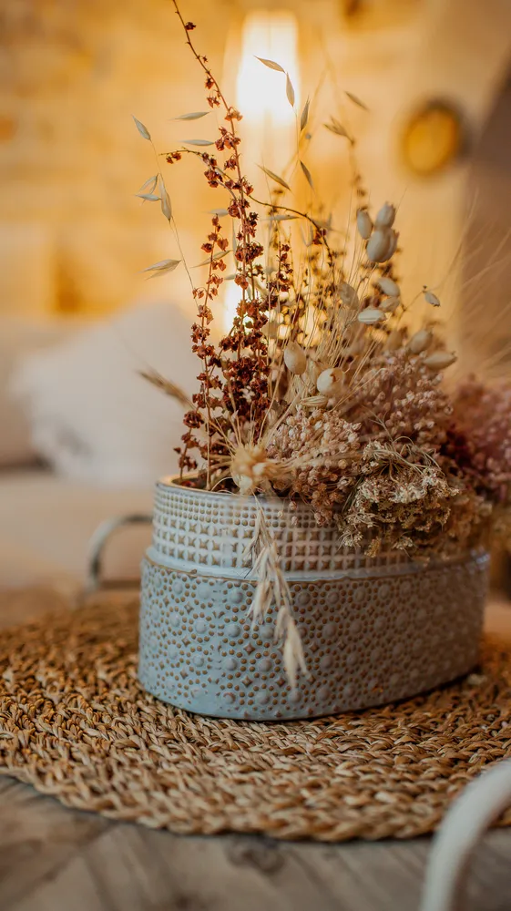 decoration fleurs sechees